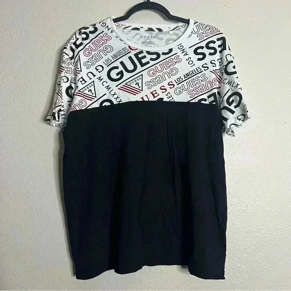 Men’s Guess Logo T-shirt 100% Cotton Size XL - Picture 1 of 3